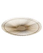 Cesta dorada Twisted Iris - 40,5x5x40,5 cm