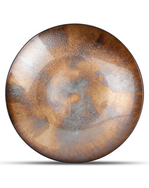 Plat décoratif Cosmo doré - 40x6.2x40 cm
