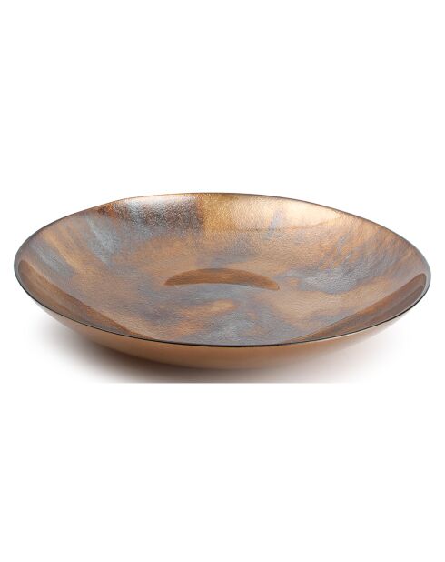 Plat décoratif Cosmo doré - 40x6.2x40 cm
