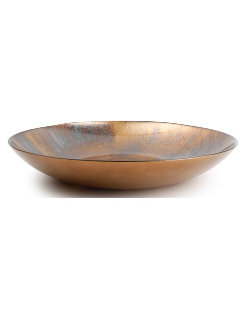 Plat décoratif Cosmo doré - 40x6.2x40 cm