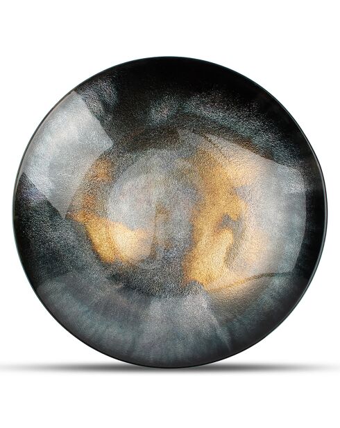 Plat décoratif Cosmo noir - 40x6.2x40 cm