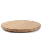 Plateau tournant en BambouSendai marron - 45.5x4.5x45.5 cm
