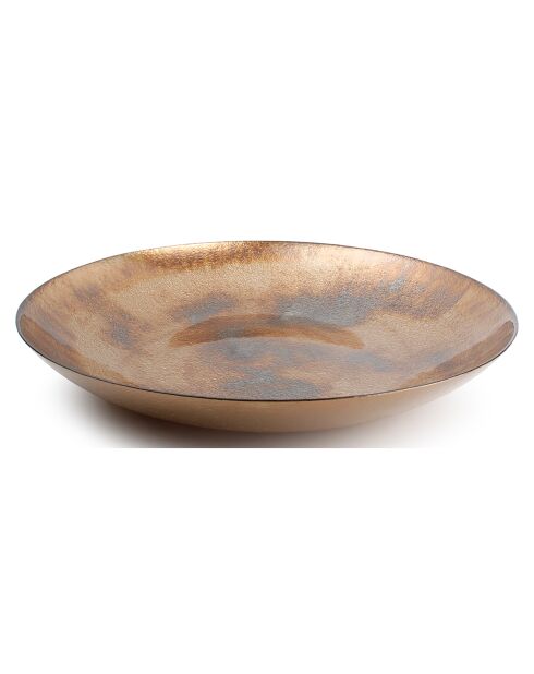 Plat décoratif Cosmo doré - 50x7.5x50 cm