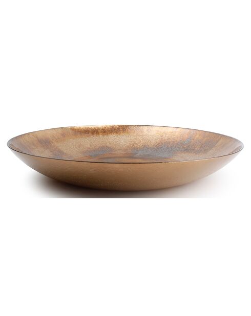 Plat décoratif Cosmo doré - 50x7.5x50 cm