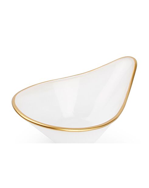 6 Bols Glint transparent/blanc - D.7 cm