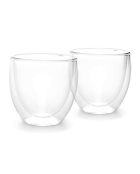 2 Tasses à moka double paroi Vienna transparentes - 9 cl