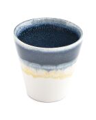4 Tasses en Grès Flow bleues - 18 cl