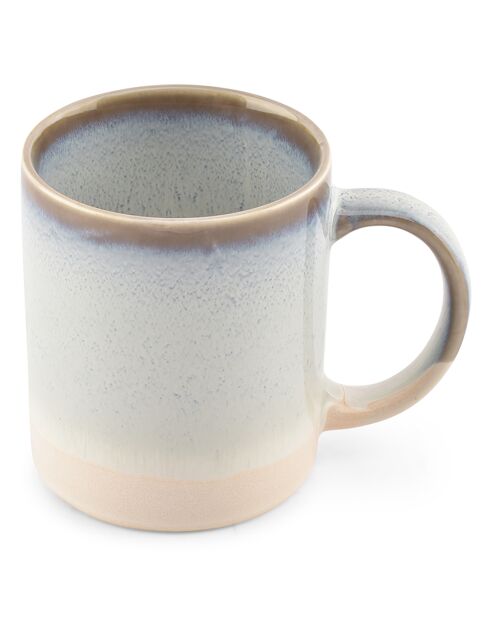 4 Chopes en Porcelaine Vera gris - 27 cl