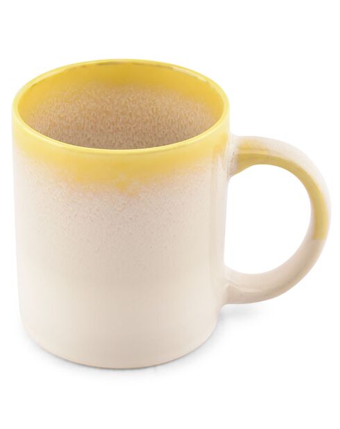 4 Chopes en Porcelaine Vera jaune - 27 cl
