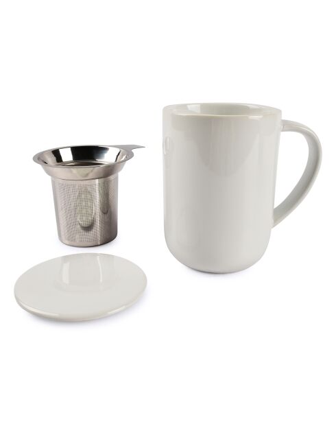 Tasse de thé en Grès Juno blanche - 50 cl