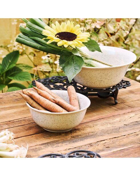 Dessous de plat rhodonea brun  -  19x18 cm