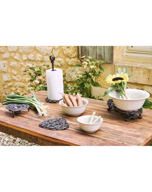 Dessous de plat rhodonea brun  -  19x18 cm