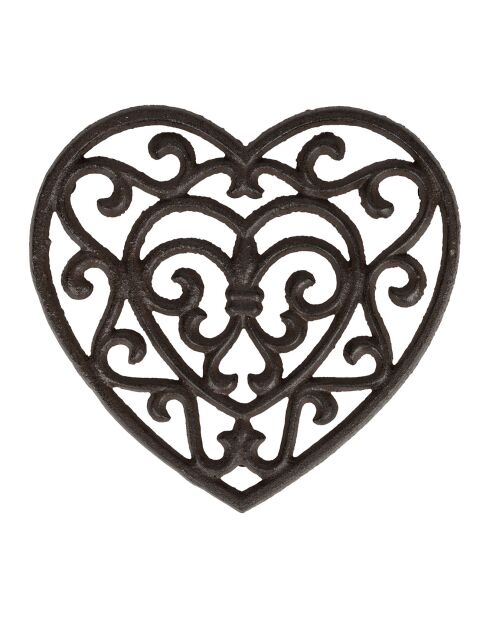 Dessous de plat rhodonea brun  -  19x18 cm