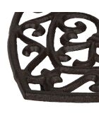 Dessous de plat rhodonea brun  -  19x18 cm