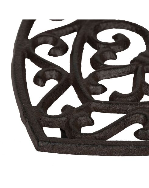 Dessous de plat rhodonea brun  -  19x18 cm