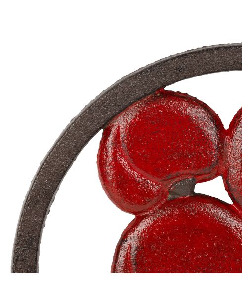 Salvamanteles en damero rojo/verde - 20 cm