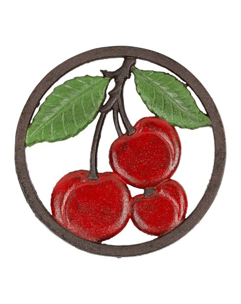 Salvamanteles en damero rojo/verde - 20 cm