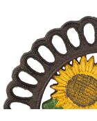 Dessous de plat tournesol  jaune/brun  -  19.5 cm