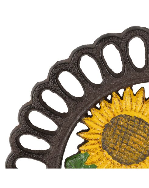 Dessous de plat tournesol  jaune/brun  -  19.5 cm
