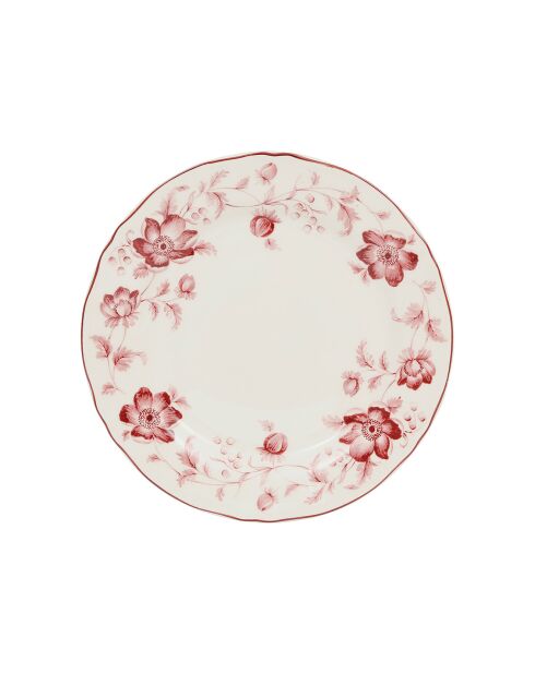 Assiette dessert Margaux rouge  -  20.5 cm