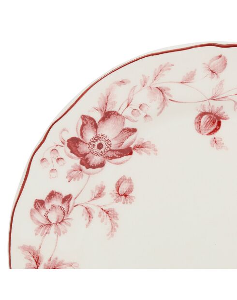 Assiette dessert Margaux rouge  -  20.5 cm