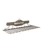 Porte-verres manufacture moderne gris  -  48x18x13 cm