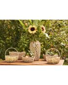 Panier chaumiere naturel  -  25x10-26 cm