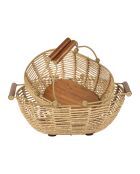 2 natürliche Seilkörbe