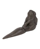 Soporte para conejos de corral marrón - 18x5x10 cm