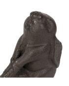 Soporte para conejos de corral marrón - 18x5x10 cm