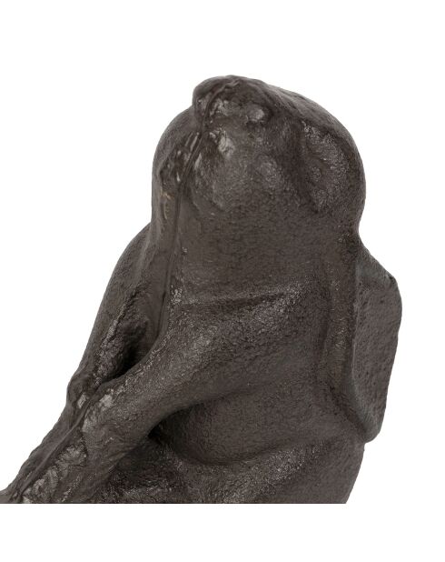 Soporte para conejos de corral marrón - 18x5x10 cm