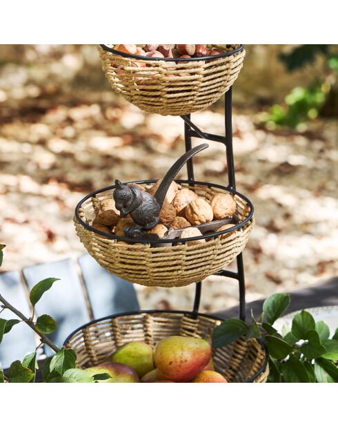 Servant 3 mandjes naturel - 26x27x56 cm