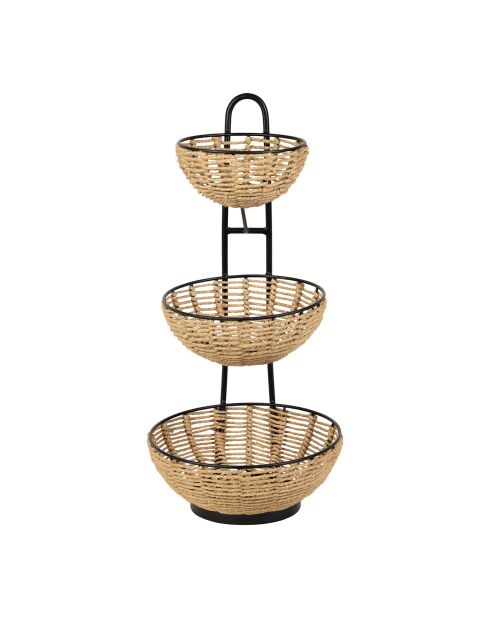 Servant 3 mandjes naturel - 26x27x56 cm