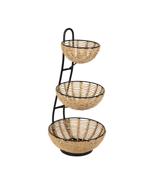 Servant 3 mandjes naturel - 26x27x56 cm