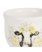 Huevera de vaca de coleccionista multicolor - 5x6 cm