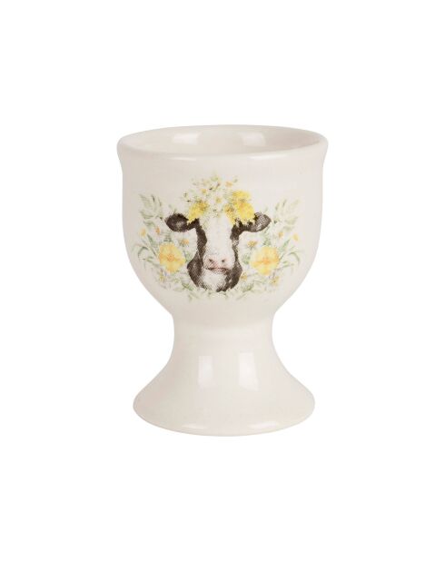 Huevera de vaca de coleccionista multicolor - 5x6 cm