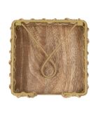 Servethouder van natuurlijk touw - 18x18x7,5 cm