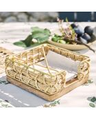 Servethouder van natuurlijk touw - 18x18x7,5 cm