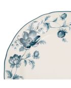 Assiette plate Margaux  bleue -  D.26 cm