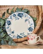 Assiette plate Margaux  bleue -  D.26 cm