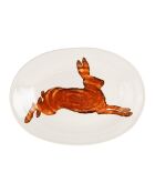 Plat creux basse-cour naturel  -  44x32x5.5 cm