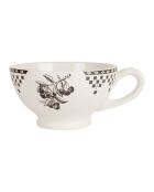 Bol avec anse damier  anthracite  - 45cl