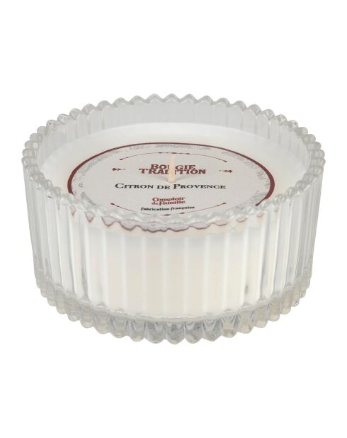 Bougie tradition senteur citron provence  naturel  - 180g