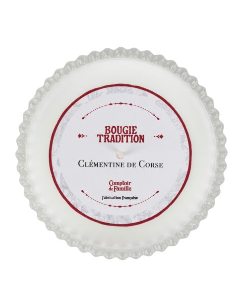 Traditionele geurkaars Clementine Corsicaans wit - 180 g