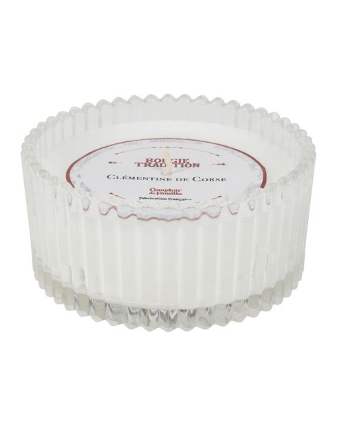 Traditionele geurkaars Clementine Corsicaans wit - 180 g