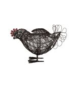 Panier coq campagne  naturel  -  28x13x18 cm