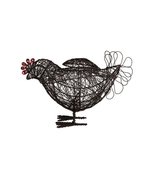 Panier coq campagne  naturel  -  28x13x18 cm