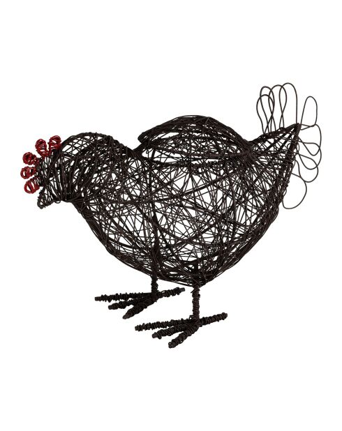 Panier coq campagne  naturel  -  28x13x18 cm