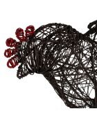 Panier coq campagne  naturel  -  28x13x18 cm