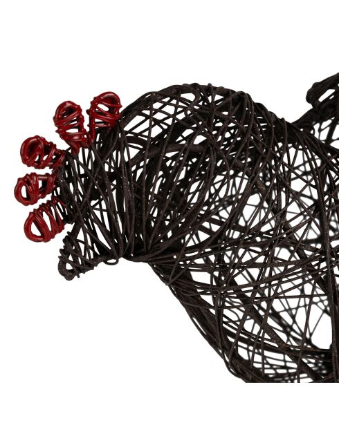 Panier coq campagne  naturel  -  28x13x18 cm